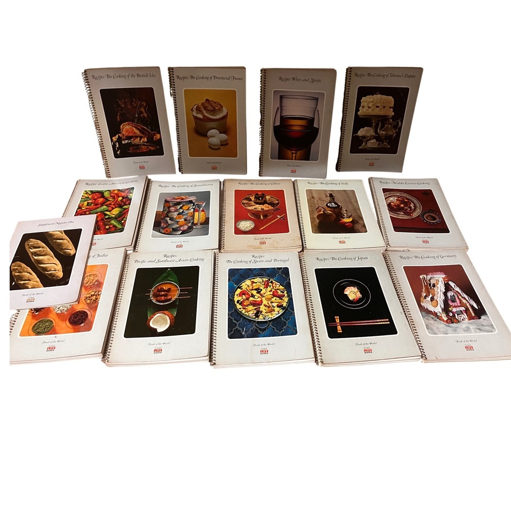 Vintage Time Life Foods of the World Recipe Booklet Collection Lot of 15 Spiral